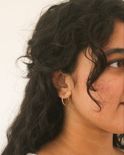 18mm think 9kt gold hoops