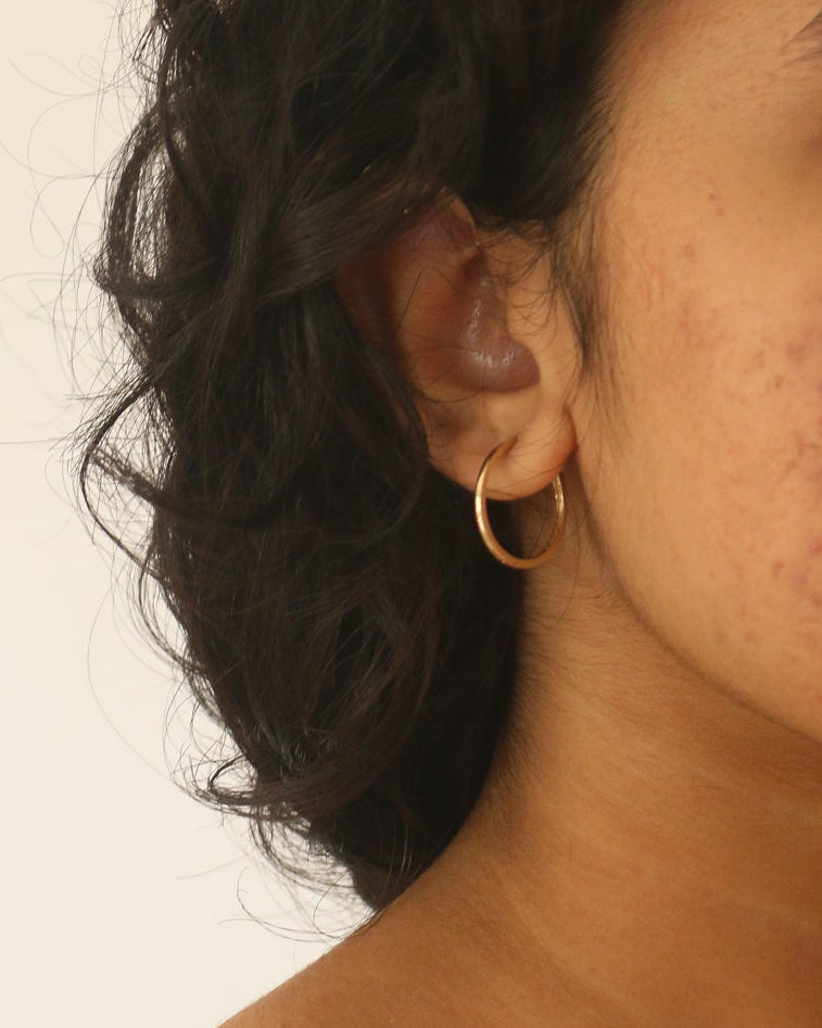 18mm think 9kt gold hoops
