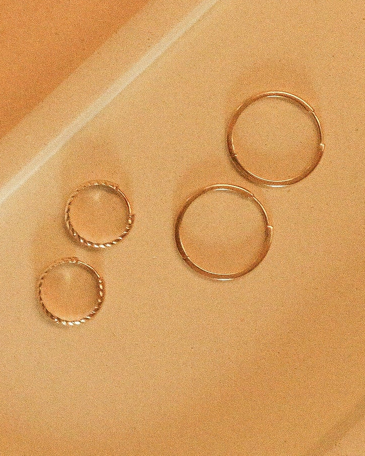 18mm think 9kt gold hoops