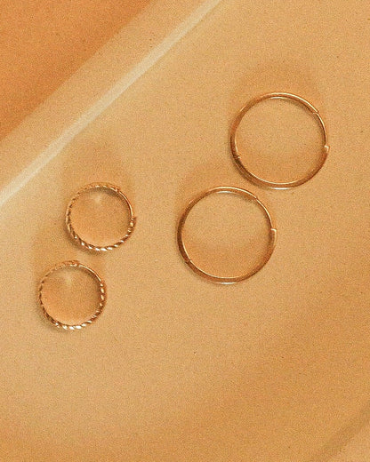 18mm think 9kt gold hoops