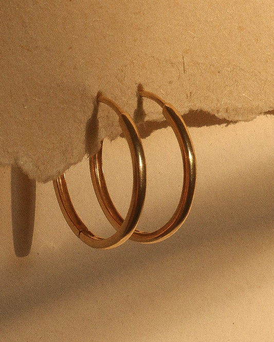 18mm think 9kt gold hoops